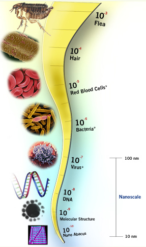 nanometer size comparison